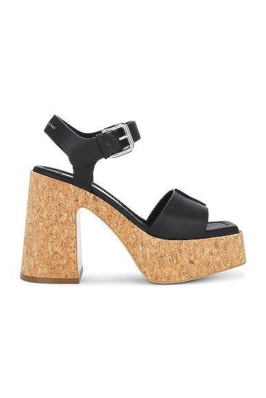 Stella McCartney Skyla Alter Sporty Mat Sandal in Black - Black. Size 37 (also in 38, 40, 41). Product Image