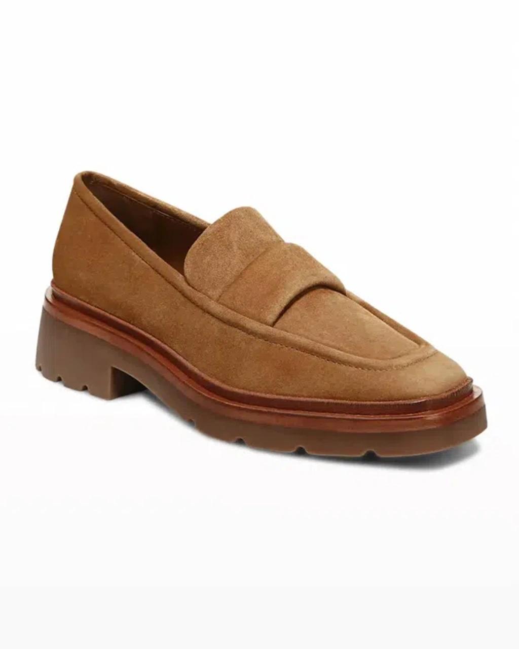 Women's Robin Loafer In Light Fawn Suede Product Image