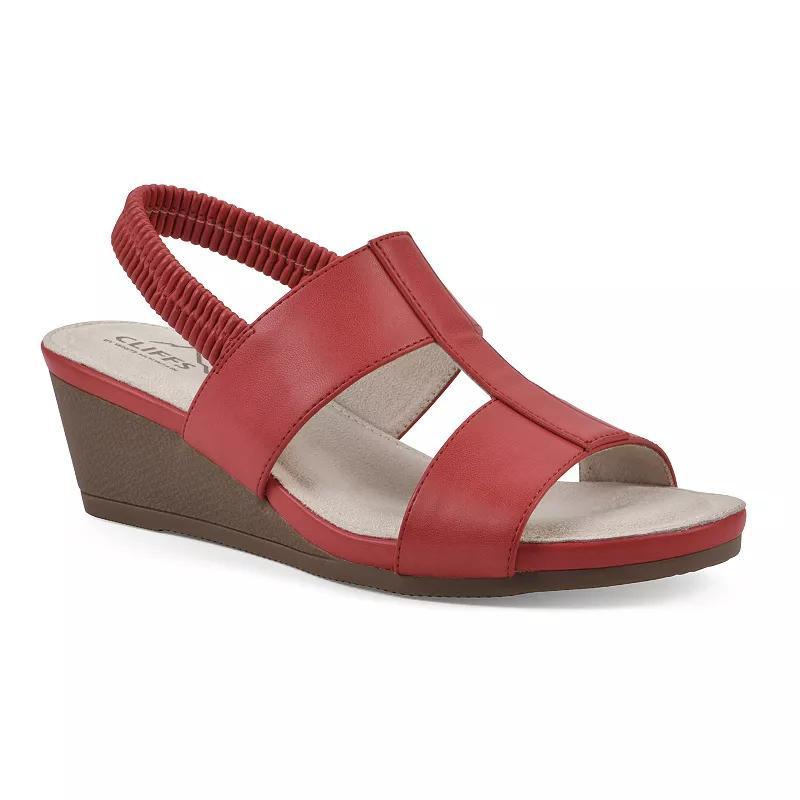 Cliffs by White Mountain Womens Candea Slingback Wedge Sandal Product Image