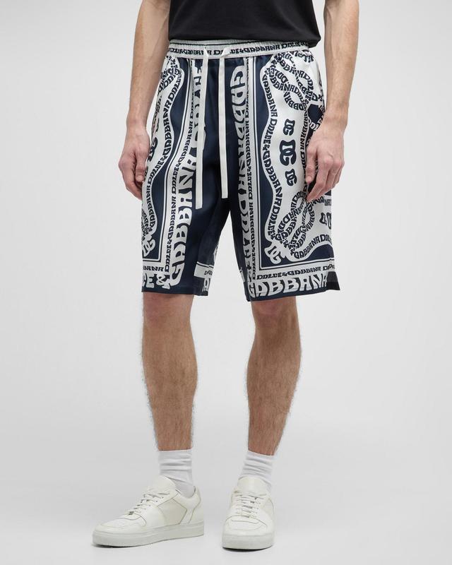 Mens DG Logo Ropes Silk Shorts Product Image