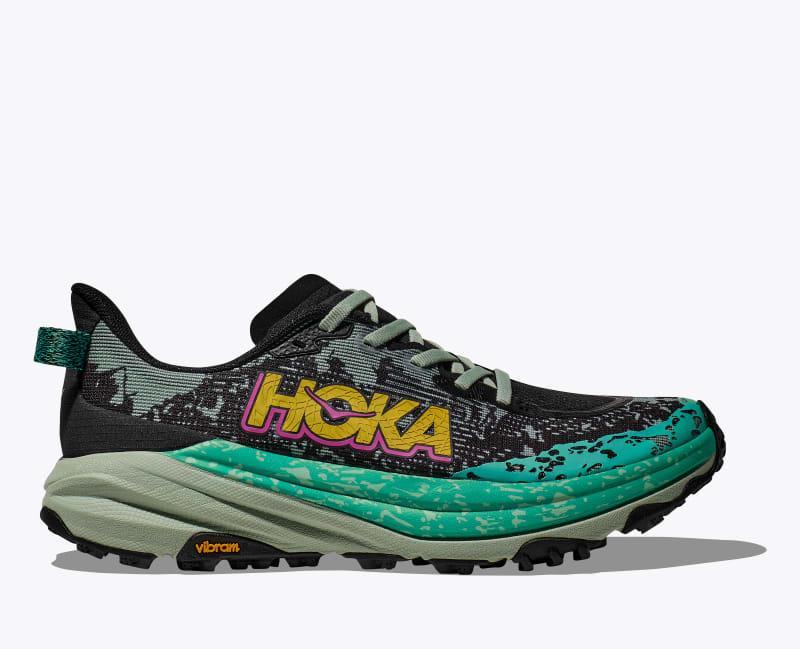 HOKA Womens Speedgoat 6 Shoes in Sherbet/Beet Root, Size 9.5 Product Image