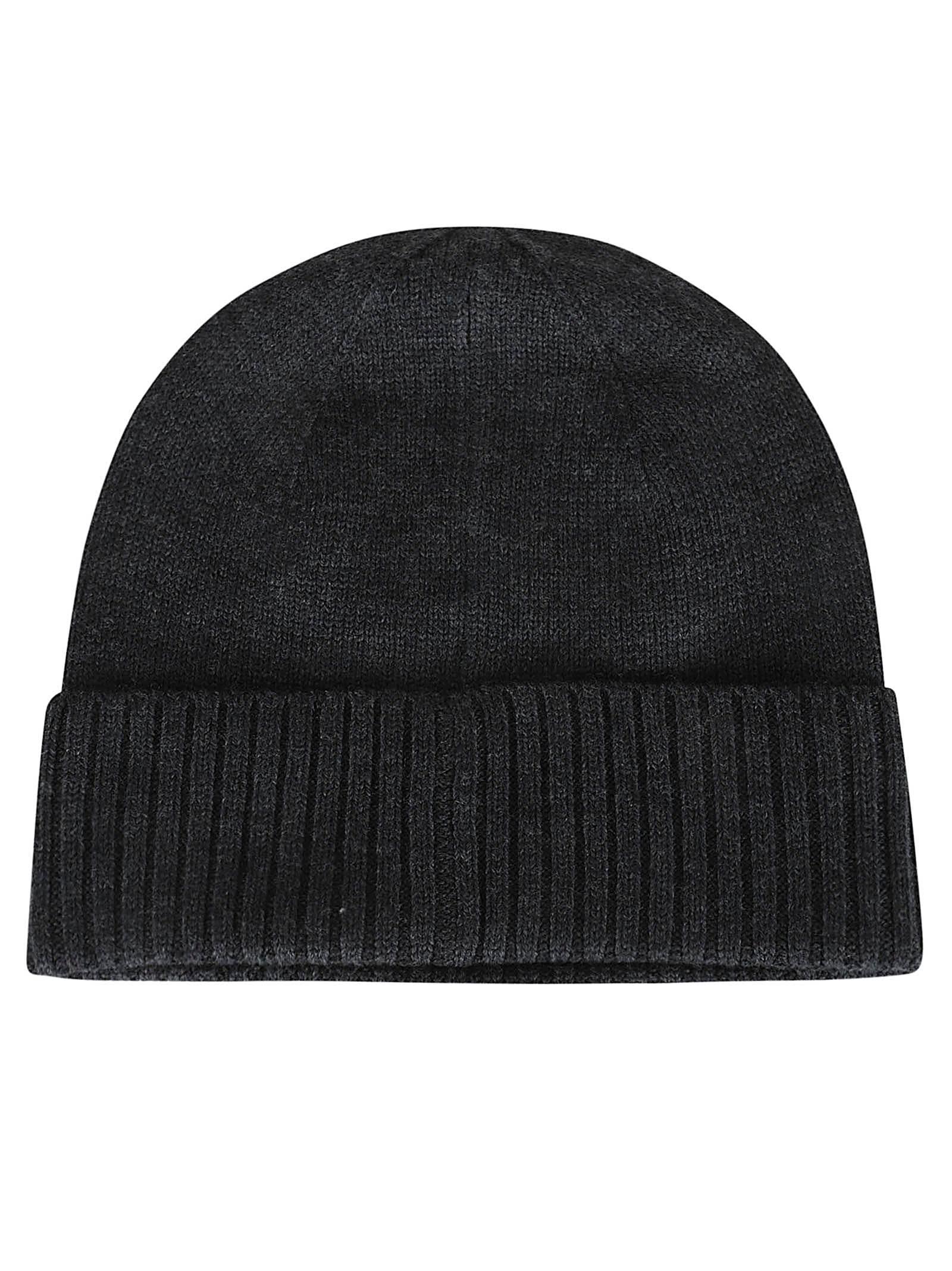 POLO RALPH LAUREN Logo Embroidery Knit Beanie In Grey Product Image