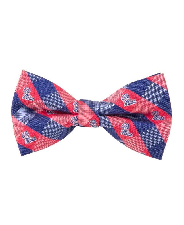 Mens Navy Ole Miss Rebels Check Bow Tie Product Image