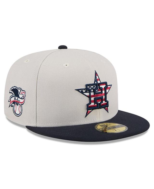 New Era Mens Black Houston Astros 2024 Fourth of July 59FIFTY Fitted Hat Product Image