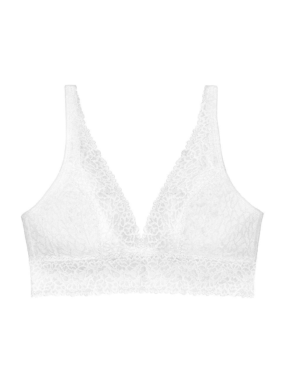 Womens Stretch Lace Plunge Bra Product Image