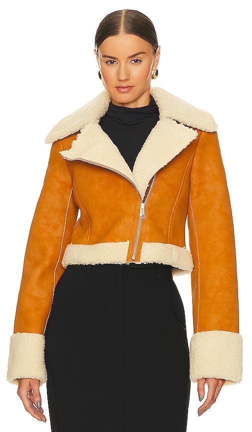 L'Academie x Bridget Taryn Fitted Shearling Jacket Product Image