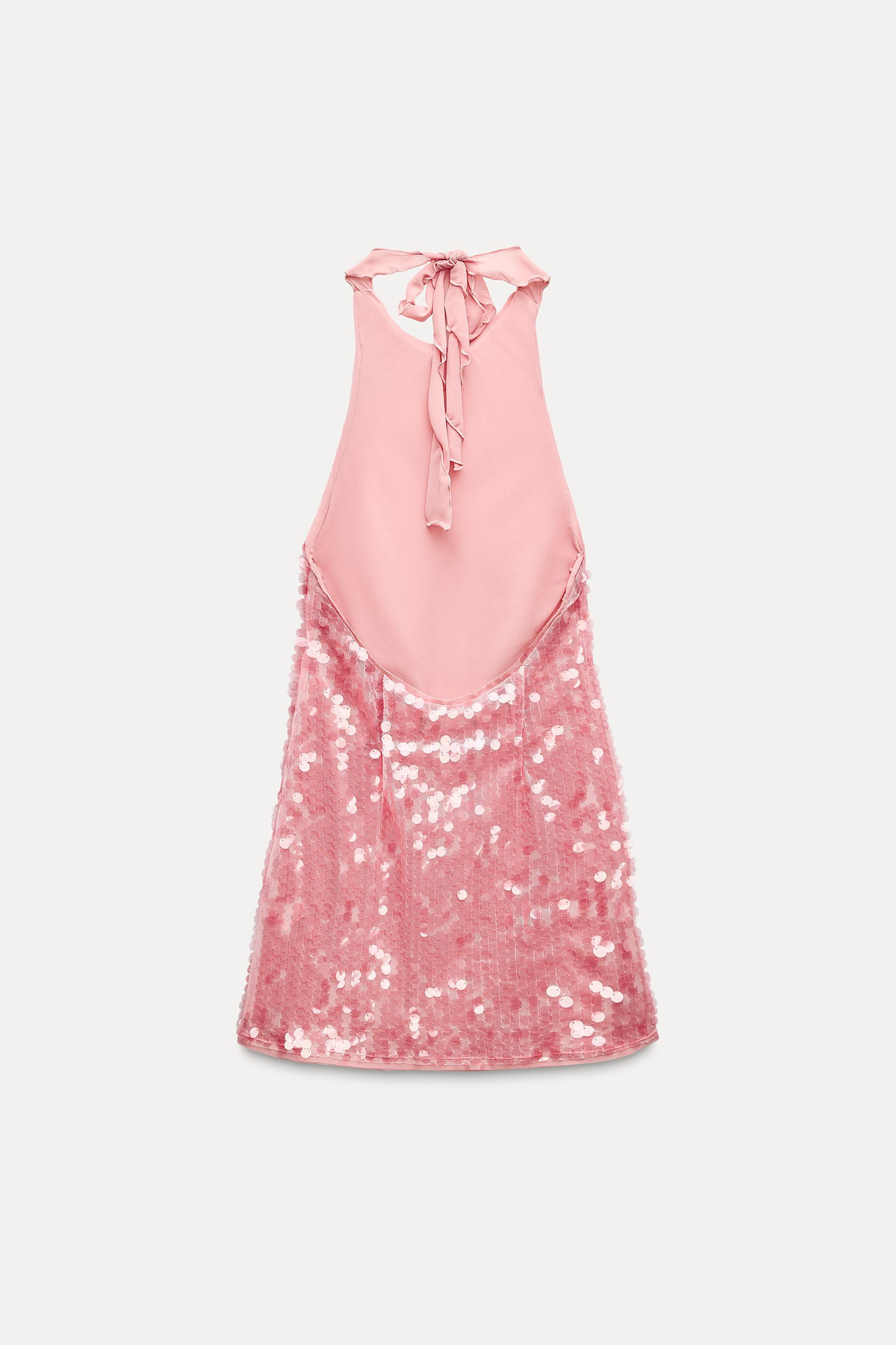 SEQUIN HALTER DRESS Product Image