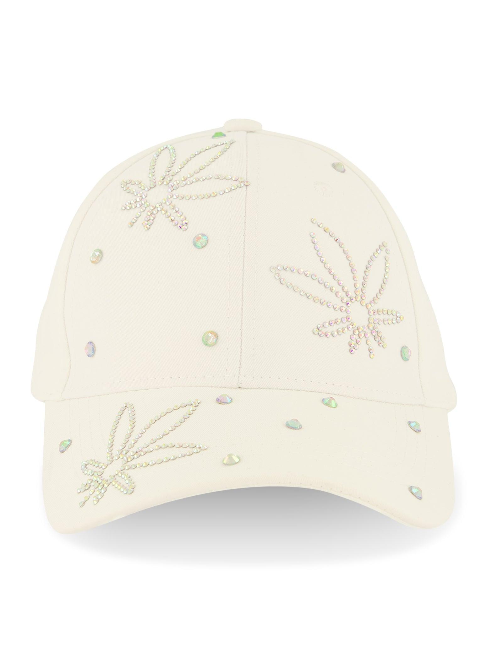 Flower Rhinestone Baseball Cap Female Product Image