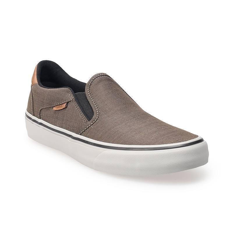 Vans Asher DX Mens Slip-On Shoes Brown Product Image