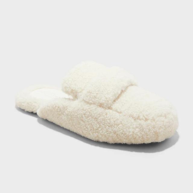 Womens Astoria Faux Shearling Loafer Slippers - Auden Cream 7 Product Image