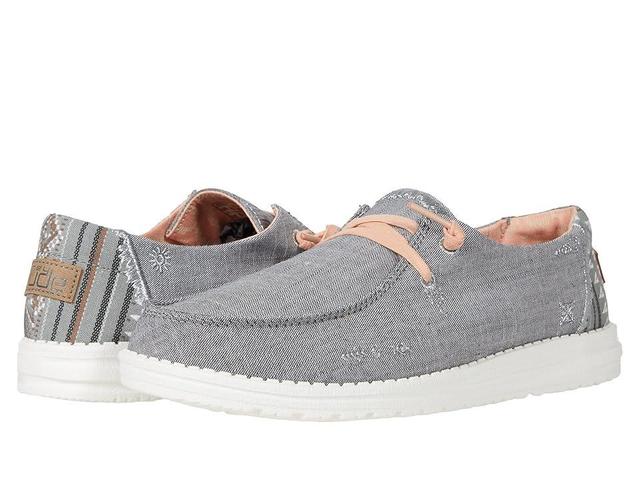 Hey Dude Wendy Boho Slip-On Casual Shoes (Grey) Women's Shoes Product Image