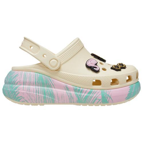 Crocs Womens Crocs Crush Clogs - Womens Shoes White/Green/Purple Product Image