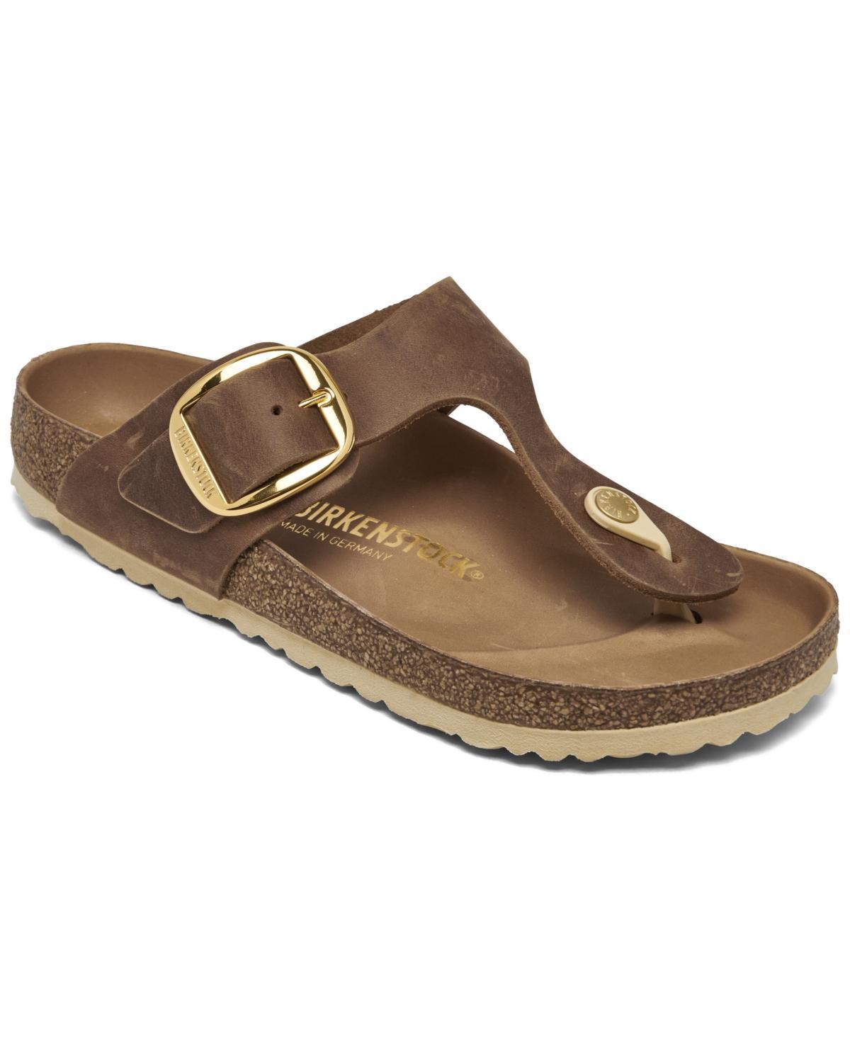 Birkenstock Gizeh Big Buckle - Leather Leather) Women's Shoes Product Image