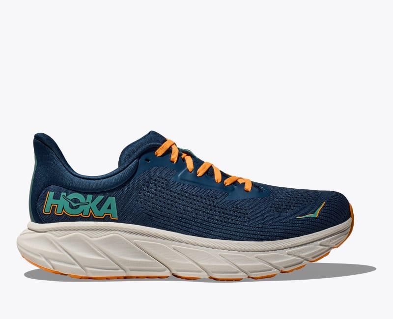 HOKA Mens Arahi 7 Shoes in Virtual Blue/Cerise, Size 14 Product Image