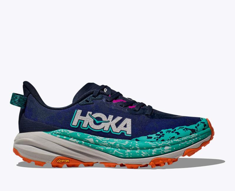 HOKA Womens Speedgoat 6 Shoes in Sherbet/Beet Root, Size 9.5 Product Image