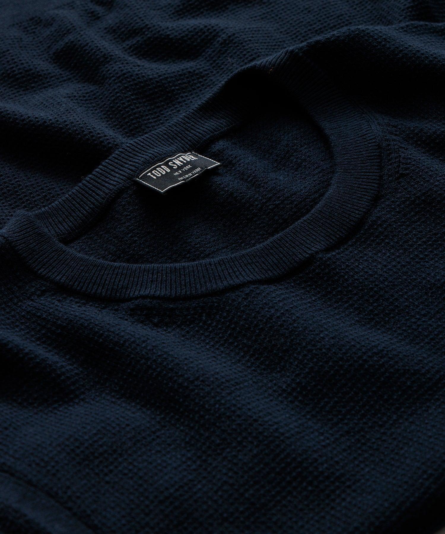 Cotton Silk Pique Crew Product Image