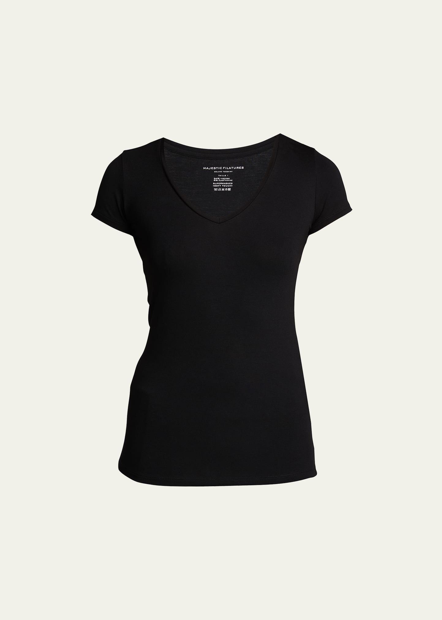 Womens Soft Touch V-Neck T-Shirt Product Image