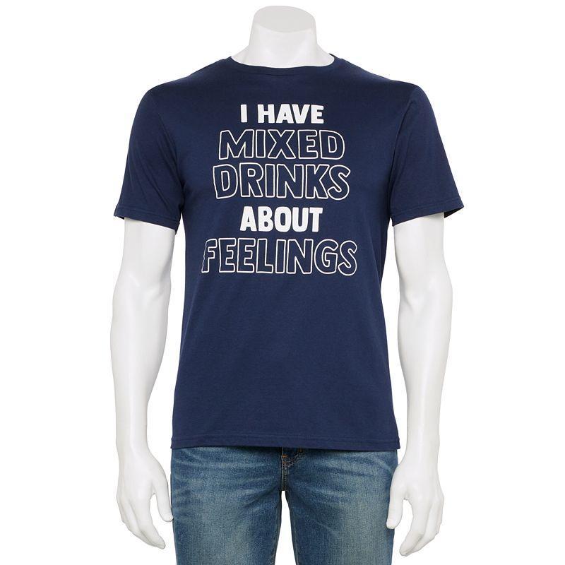 Mens Mixed Drinks Tee Blue Product Image