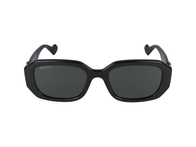 Eyewear Rectangular Frame Sunglasses In Black Product Image