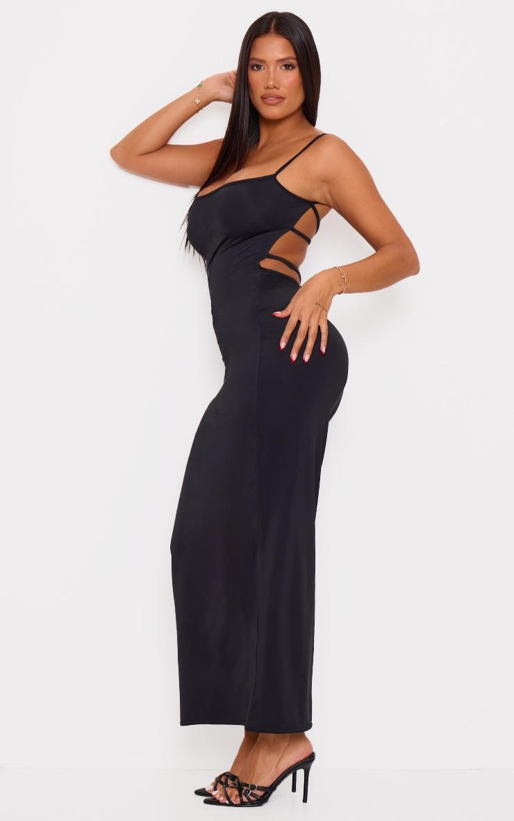 Shape Black Sculpt Strappy Back Detail Maxi Dress Product Image