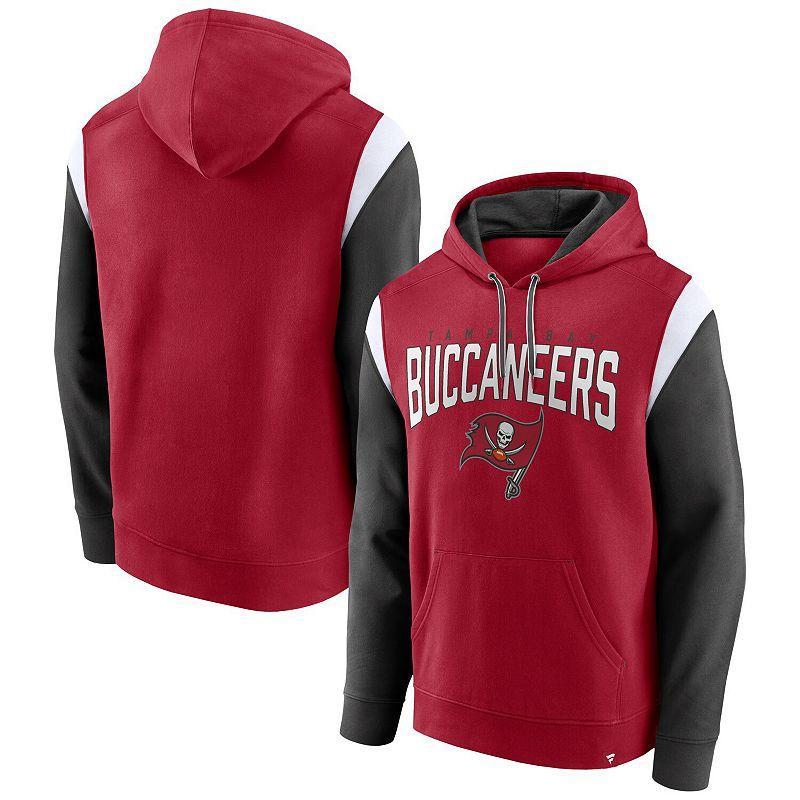 Mens Fanatics Red Tampa Bay Buccaneers Trench Battle Pullover Hoodie Product Image