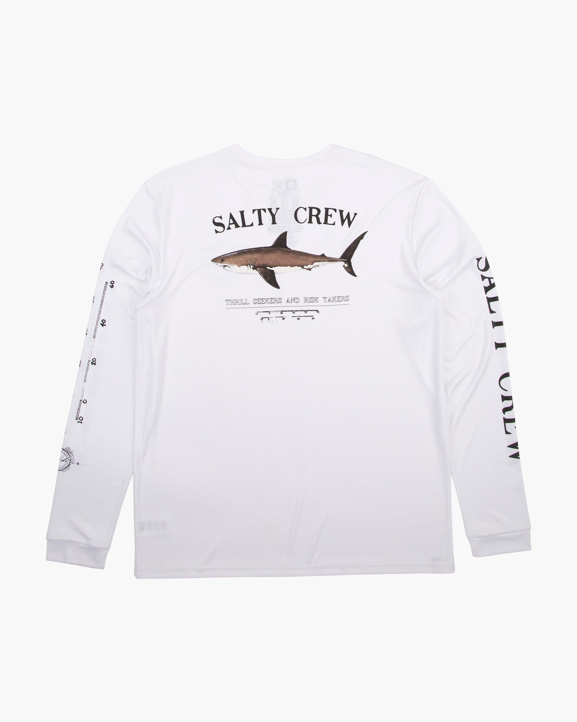 Bruce Long Sleeve Sunshirt - White Male Product Image