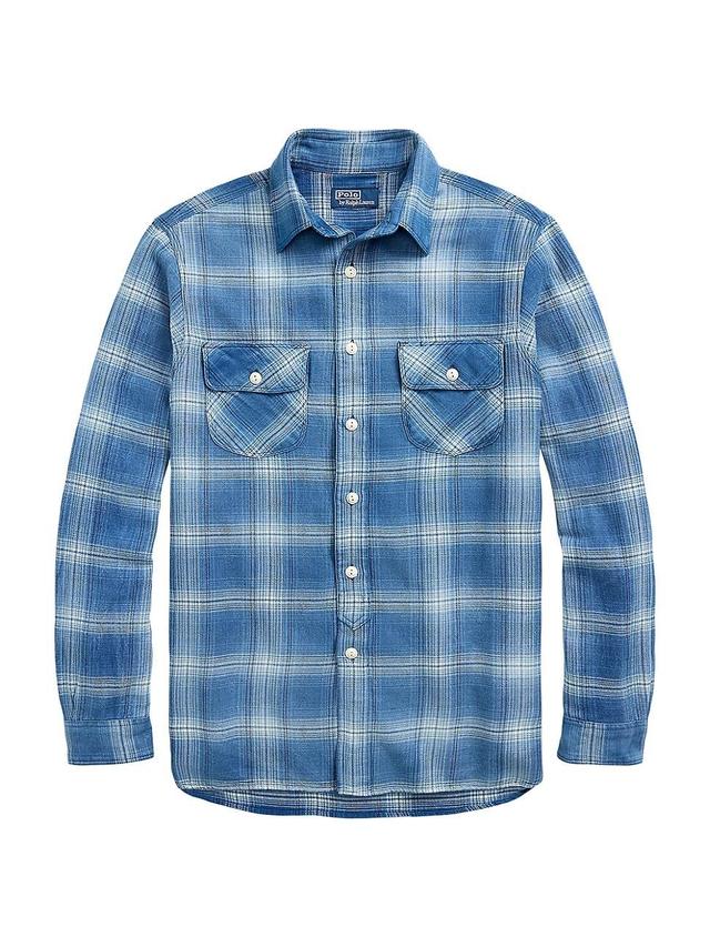 Mens Check Long-Sleeve Sport Shirt Product Image