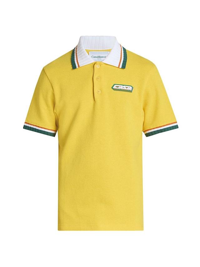 Mens Cotton Polo Shirt Product Image