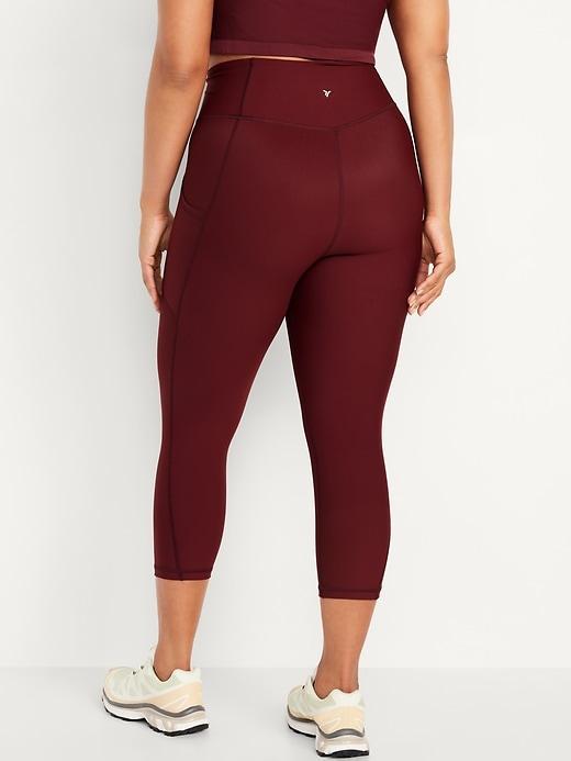 High-Waisted PowerSoft Crop Leggings Product Image