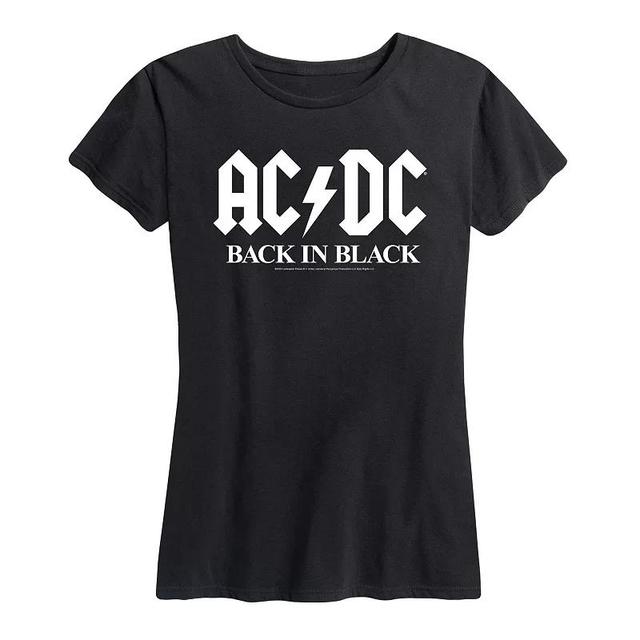 Womens ACDC Back Graphic Tee, Girls Product Image