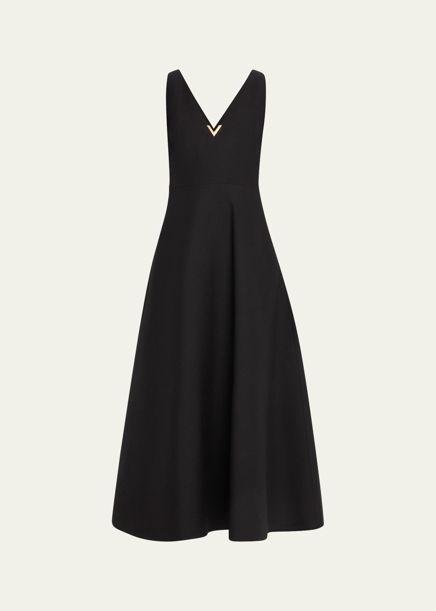 Womens Crepe Couture Midi Dress Product Image