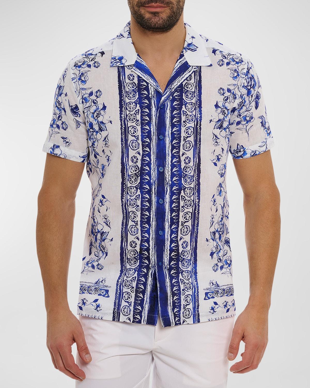 Men's Corfu Linen-Cotton Camp Shirt Product Image