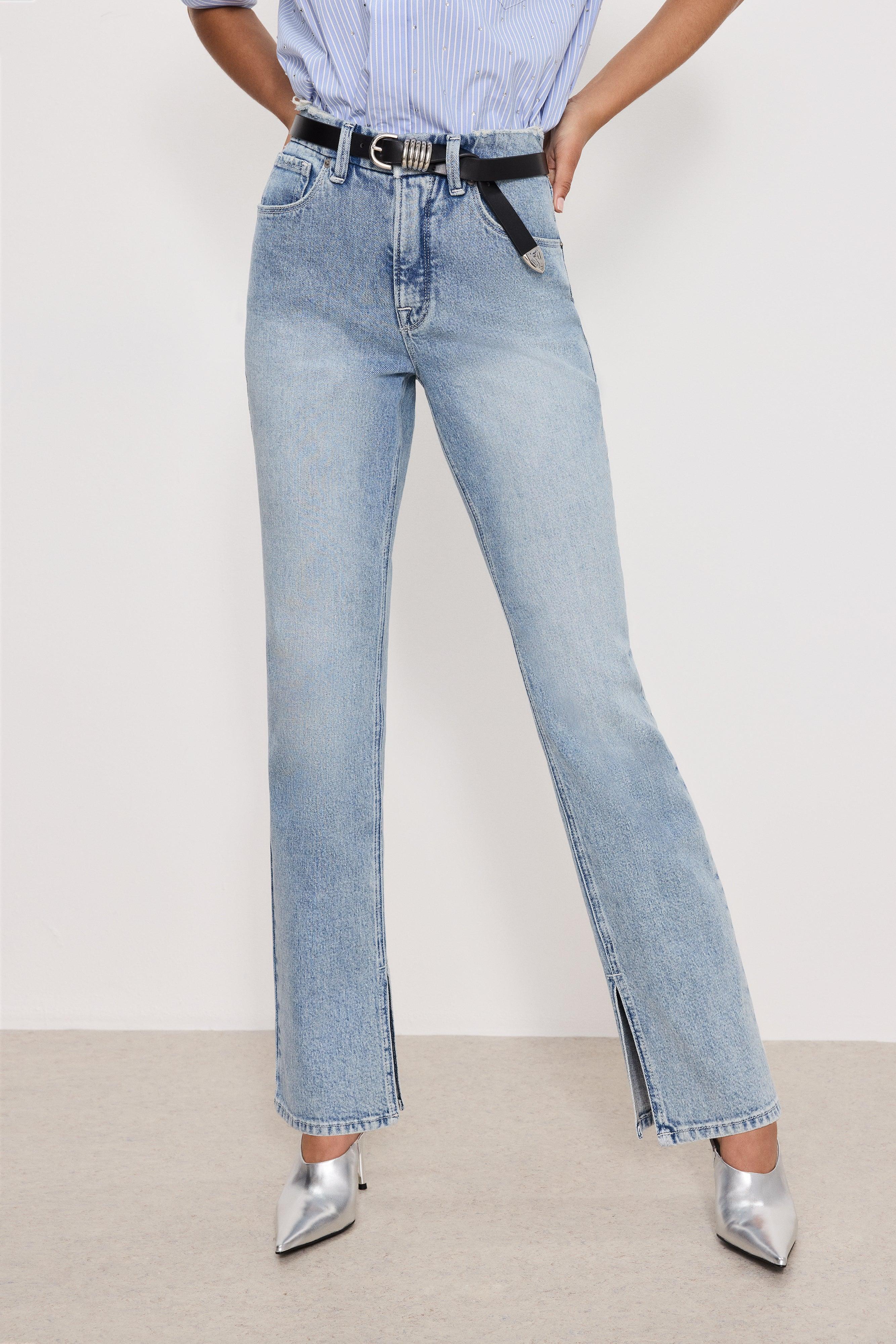 GOOD ICON STRAIGHT JEANS | INDIGO750 Product Image