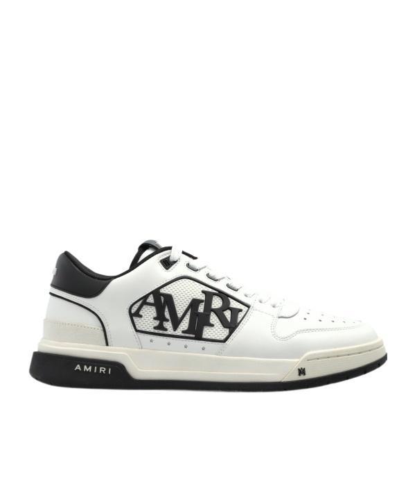 AMIRI Bicolor Leather Low-top Sneakers In White/black Product Image