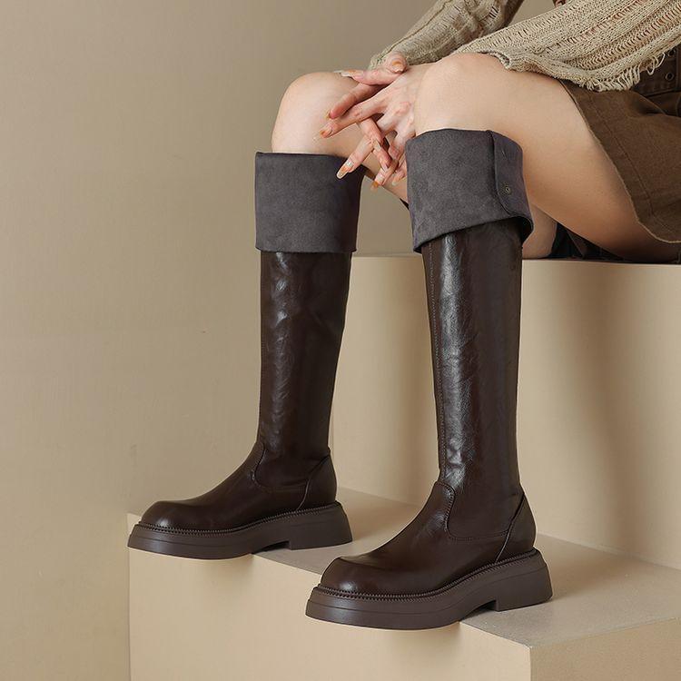 Platform Buckled Over the Knee Boots product image