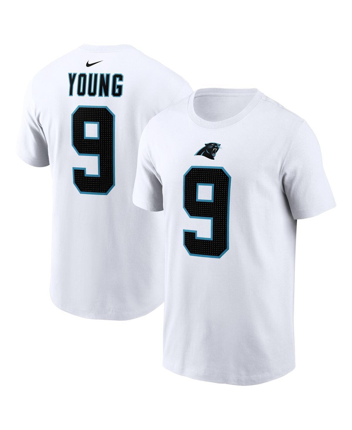 Mens Nike Bryce Young White Carolina Panthers 2023 Nfl Draft First Round Pick Player Name and Number T-shirt Product Image