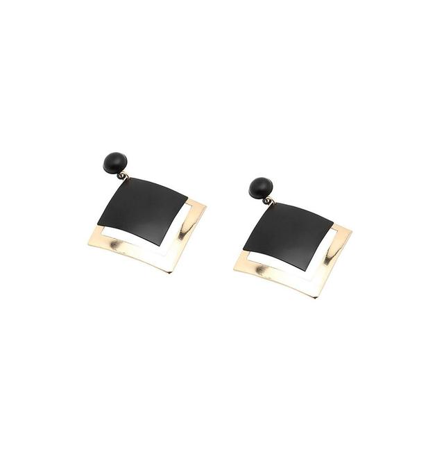 Sohi Womens Contrast Drop Earrings Product Image