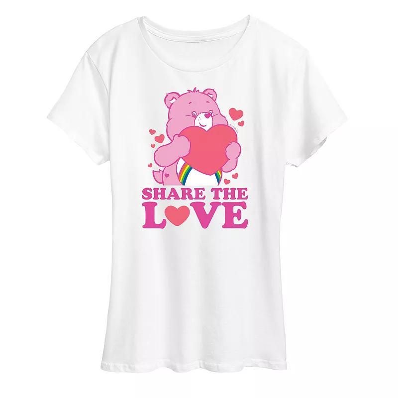 Womens Care Bears Share The Love Graphic Tee Product Image