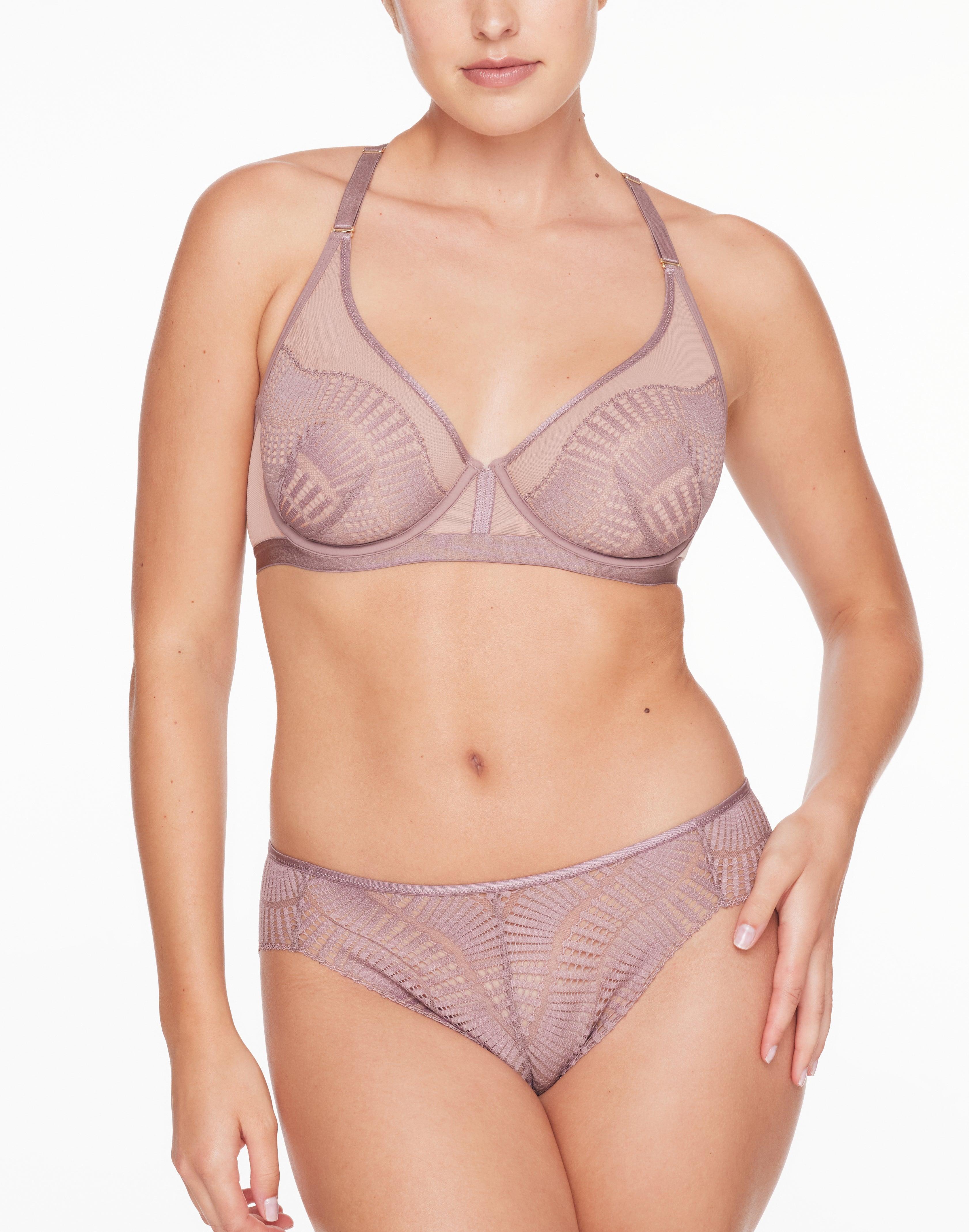 Fleur Lace Unlined Racerback Bra Product Image