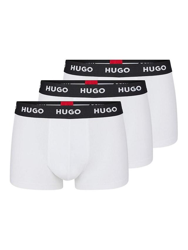 Mens Three-Pack of Logo-Waistband Trunks Product Image