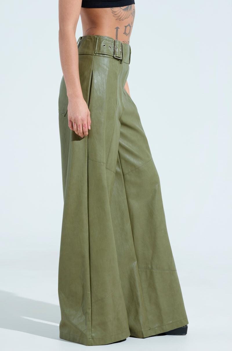 AMY TROUSER IN OLIVE Product Image