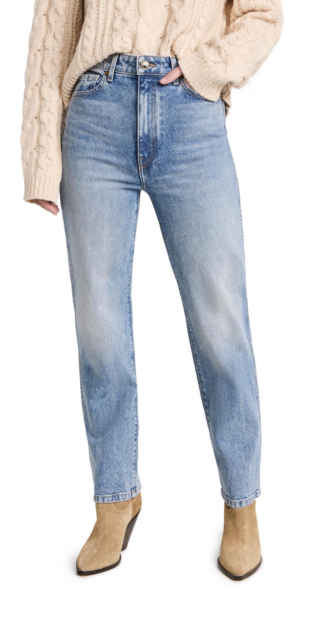 Womens Abigail High-Rise Straight Jeans product image