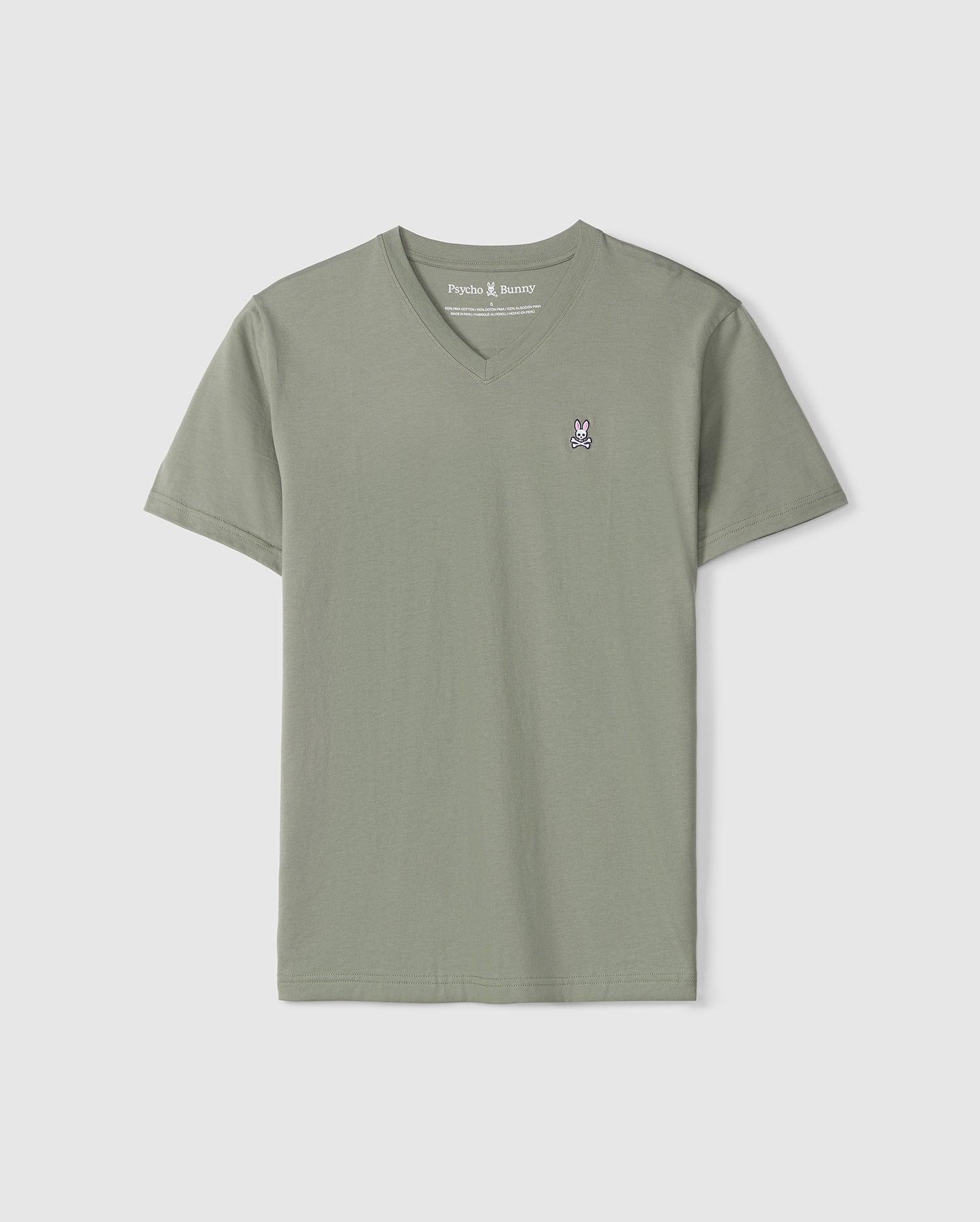 Mens Classic V Neck Tee 342 AGAVE GREEN / S - 4 Product Image