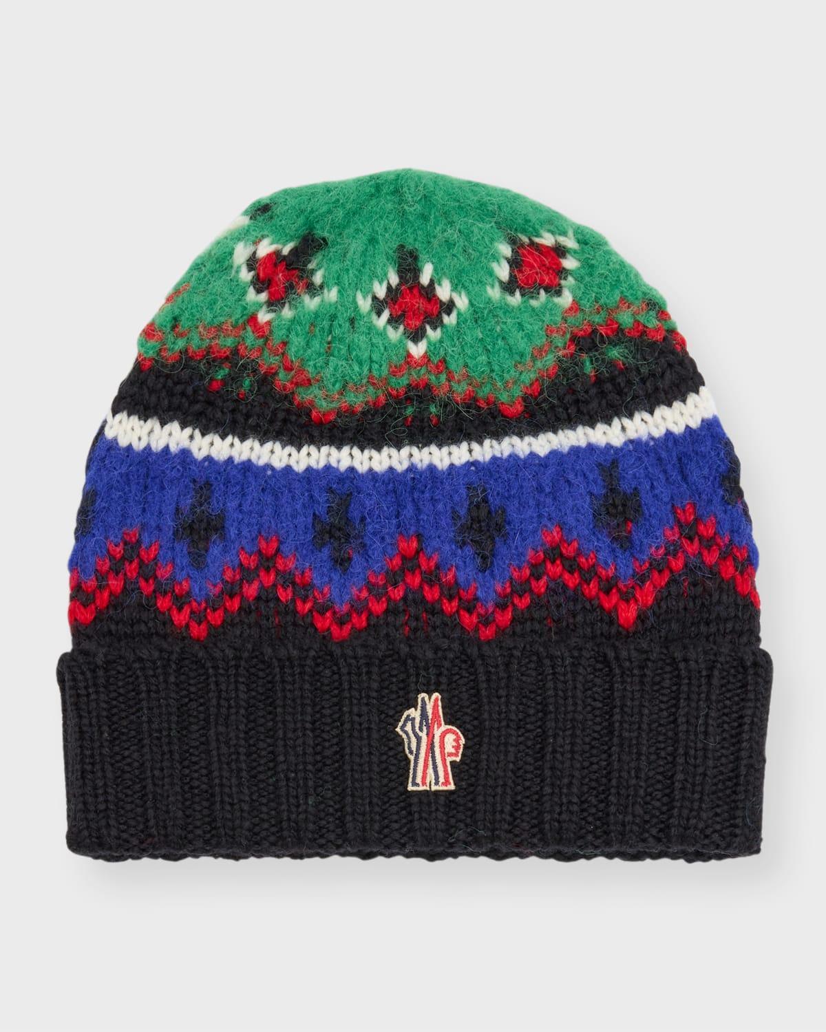 Mens Fairisle Knit Beanie Product Image