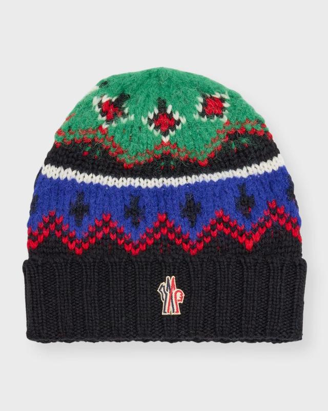 Mens Fairisle Knit Beanie Product Image