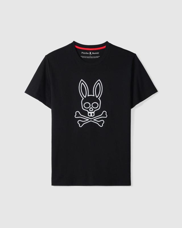 Psycho Bunny Men's Sheldon Graphic Tee 001 BLACK Product Image