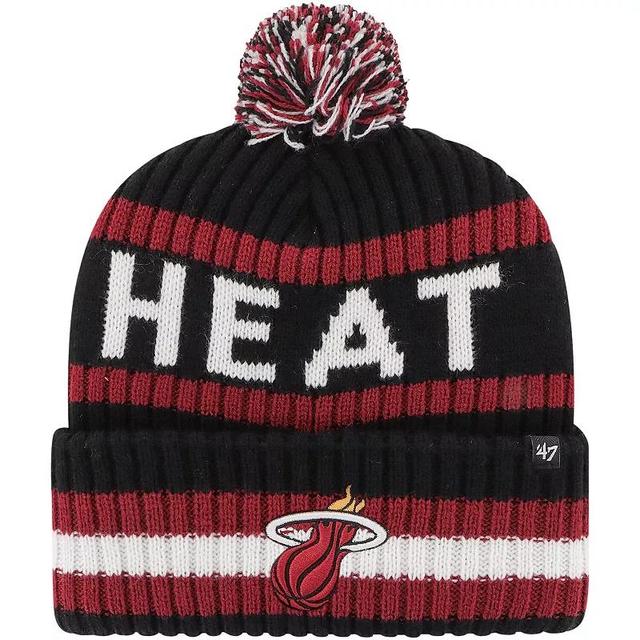 Mens 47 Miami Heat Bering Cuffed Knit Hat with Pom Product Image