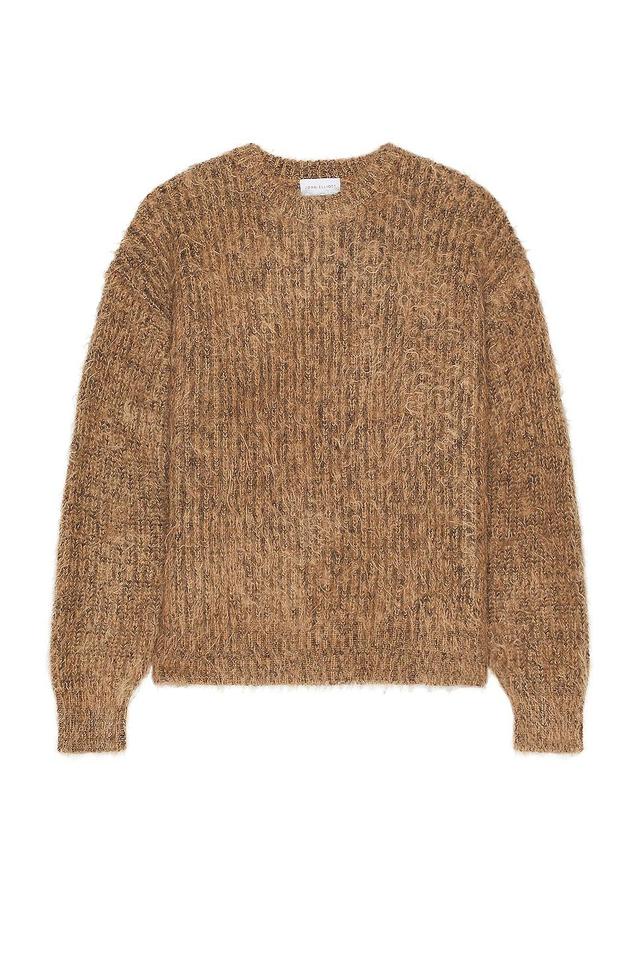 JOHN ELLIOTT Wool Mohair Crew in Brown Product Image