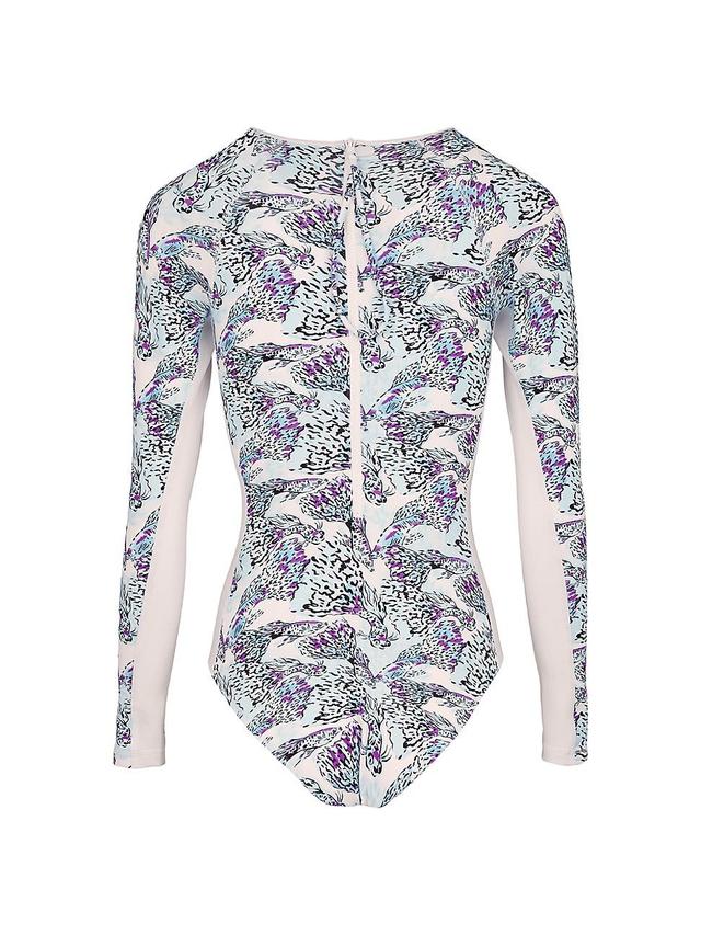 Womens Lexya Fish-Print Neoprene Rashguard Product Image