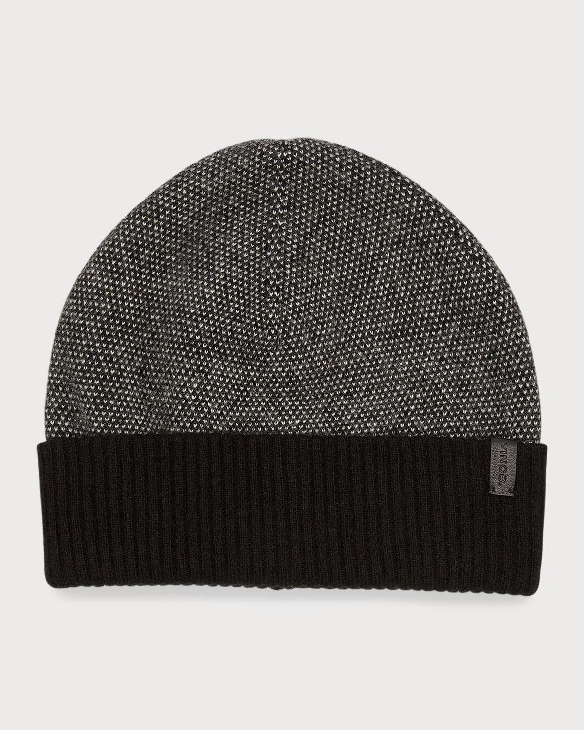 Mens Cashmere-Knit Beanie Hat Product Image